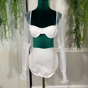 Mad For Love | Bra Top With Mesh Sleeves